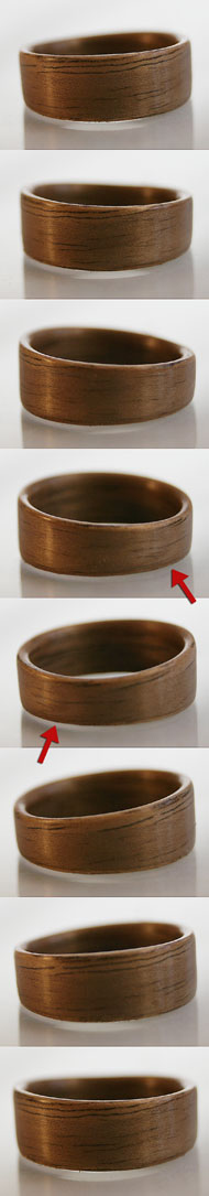 Walnut ring turnaround.