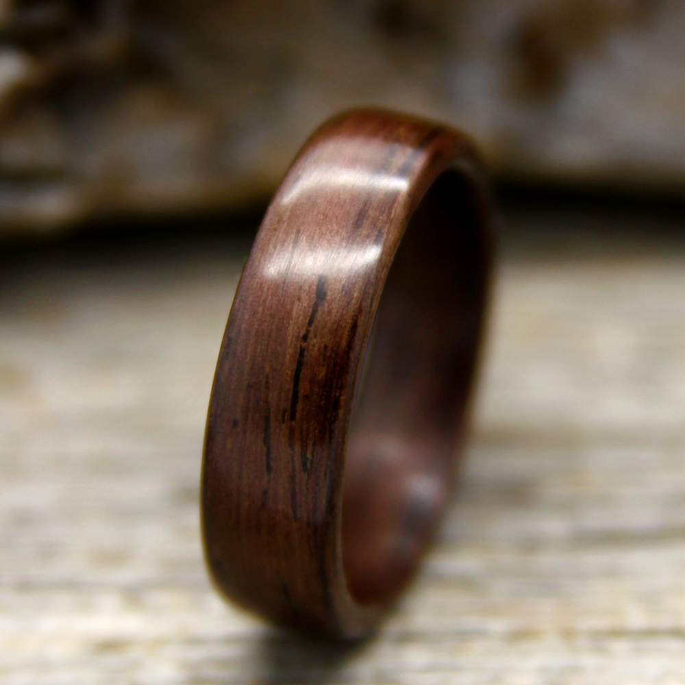 Rosewood and Birch Wood Ring Bentwood